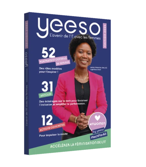 Couverture du livre Yeeso : 52 portraits et conseils de femmes, 31 articles, 12 actions concrètes pour accélérer la féminisation de l'IT
